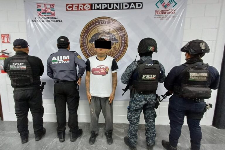 FGE y SSP aprehenden a presunto responsable de robo con violencia