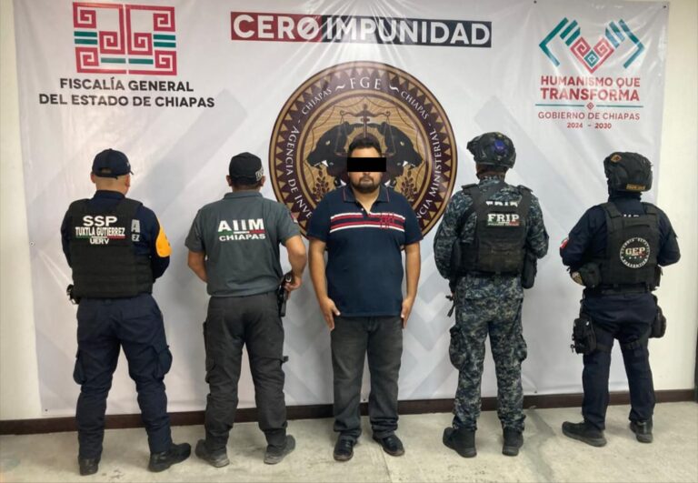 FGE y SSP aprehenden a presunto responsable de robo con violencia agravado