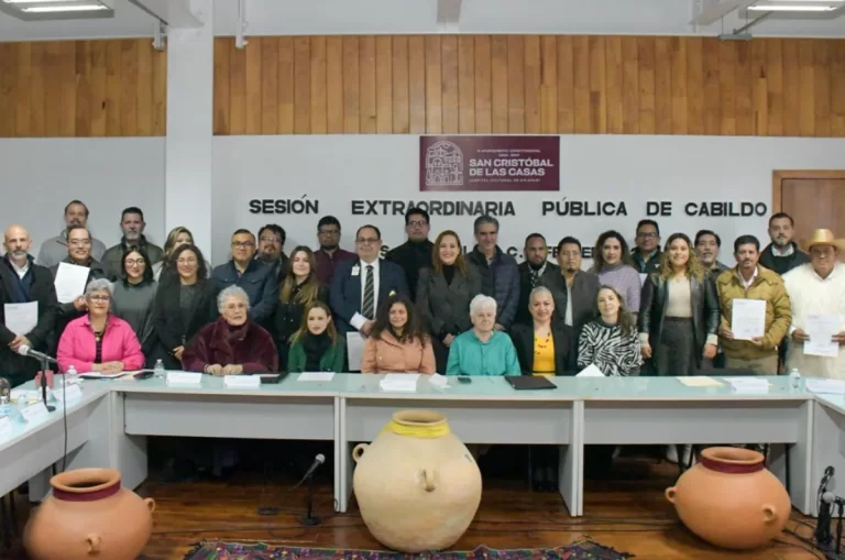 Toman protesta al Subcomité Ciudadano rumbo a los 500 años de San Cristóbal de Las Casas