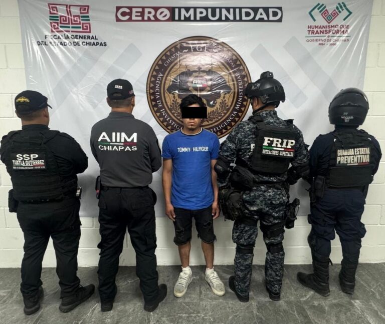 FGE y SSP aprehenden a presunto responsable del delito de homicidio calificado en grado de tentativa