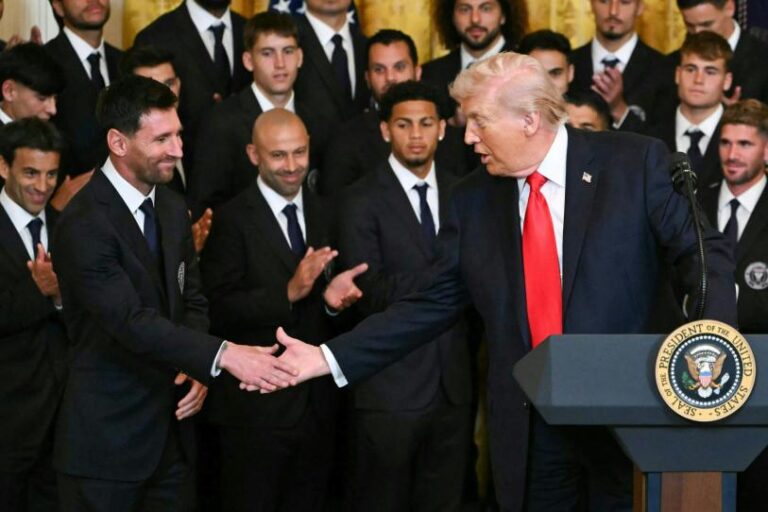 Lionel Messi visita a Donald Trump en la Casa Blanca y lo comparan con Cristiano Ronaldo
