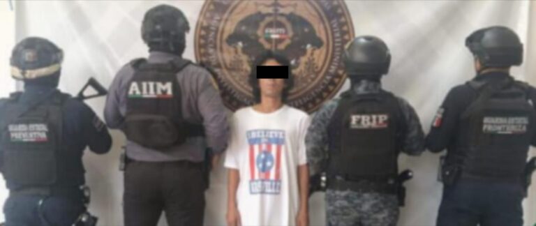 FGE y SSP aprehenden a presunto responsable de robo con violencia agravado