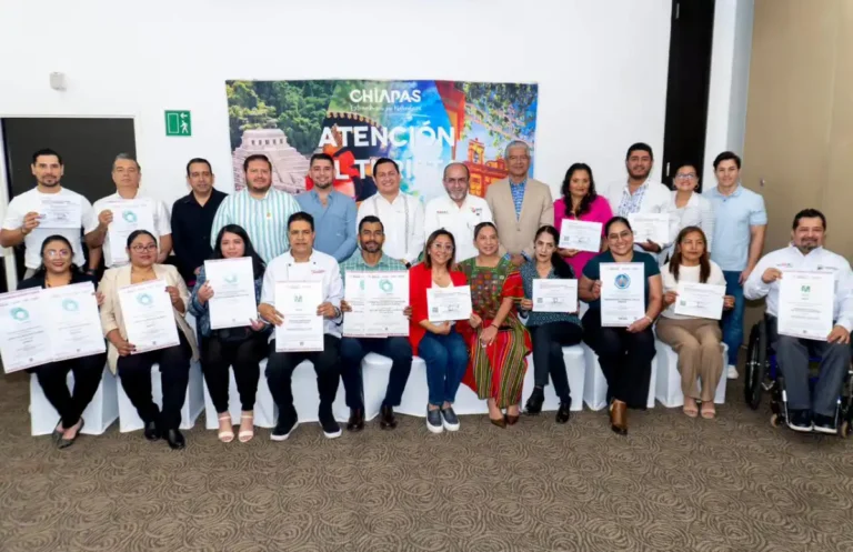 Sectur Chiapas impulsa la competitividad turística con entrega de distintivos de calidad