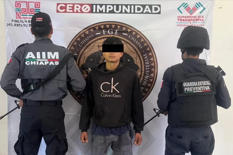 FGE y SSP aprehenden a presunto implicado en el delito de homicidio calificado en grado de tentativa