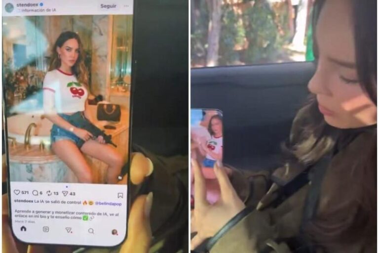 «Me sacan como de buchona»: Belinda reacciona a imágenes hechas con IA y se vuelve viral