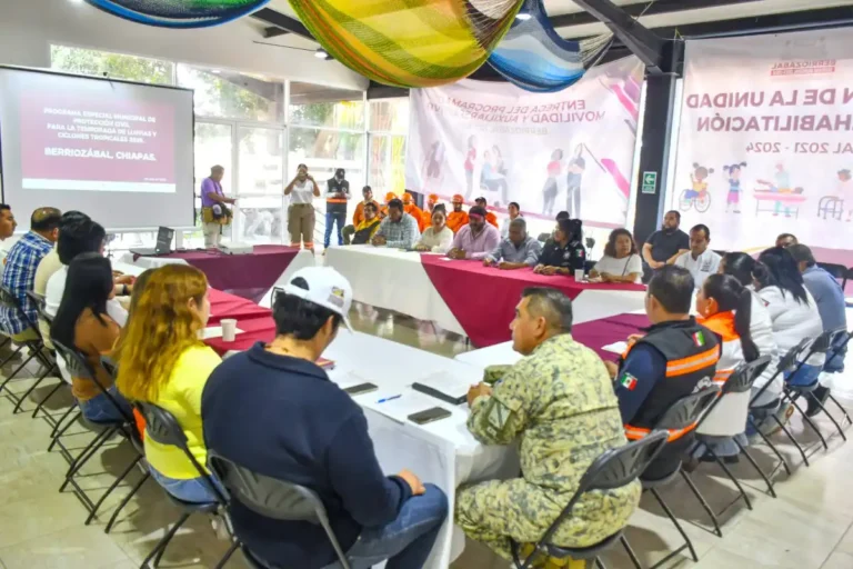 Realizan 6a sesión del Consejo Municipal para la gestión integral de riesgos de desastres y protección civil