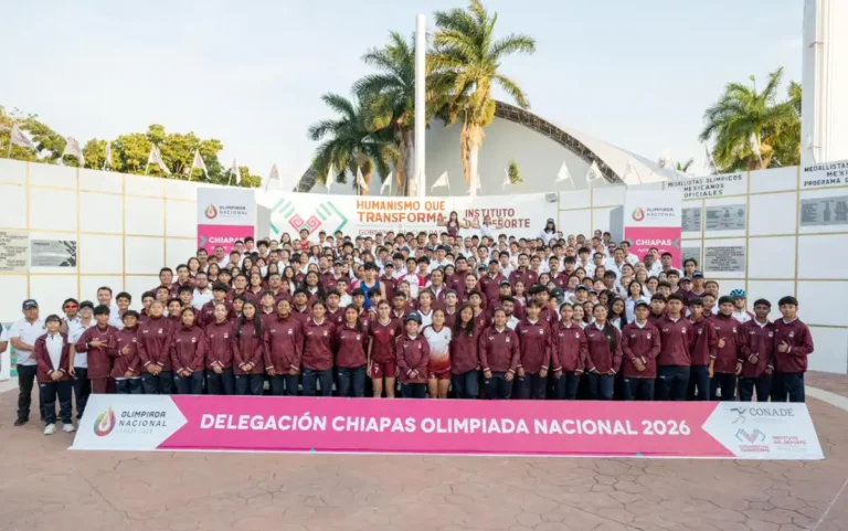 Eduardo Ramírez abandera a la Delegación Chiapas rumbo a la Olimpiada Nacional 2026