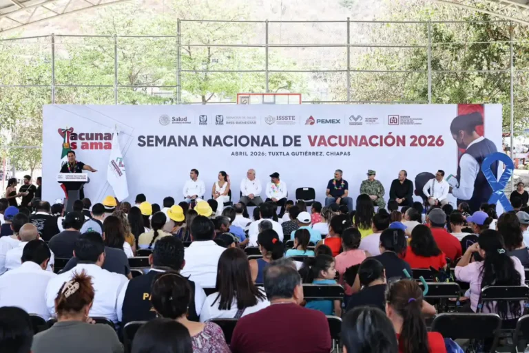 ERA encabezó arranque de la Semana Nacional de Vacunación 2026 en Chiapas