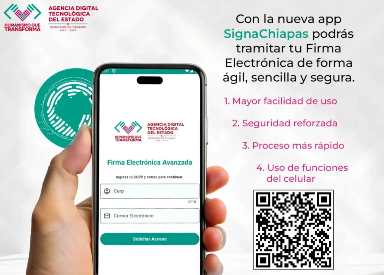 Lanza Aditech la app SignaChiapas y revoluciona la obtención de la Firma Electrónica Avanzada