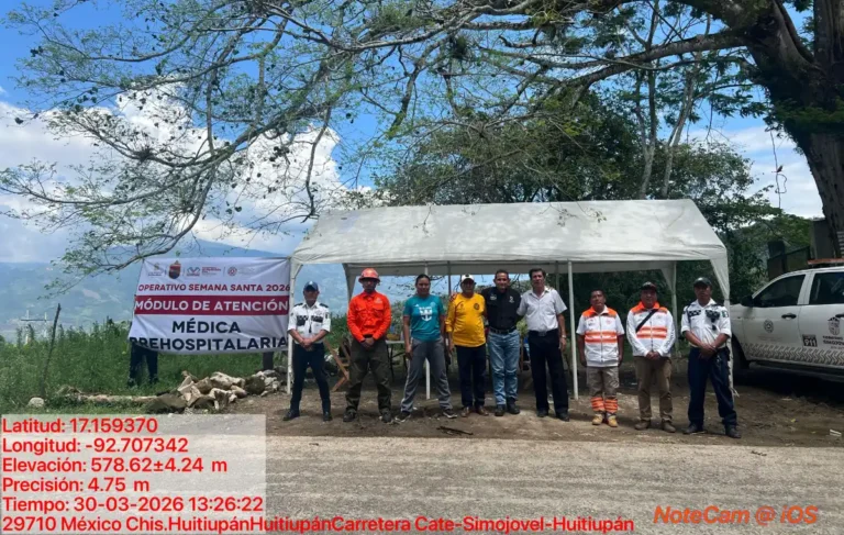 Protección Civil de Chiapas mantiene vigilancia permanente con operativo Semana Santa Segura