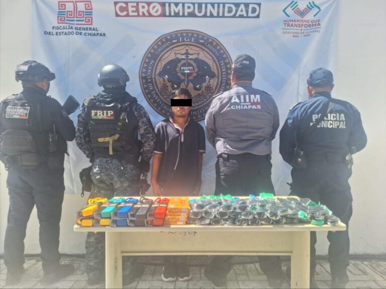FGE y SSP detienen en flagrancia a una persona por robo con violencia