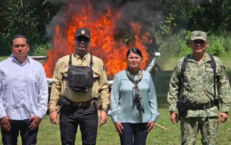 Asiste secretario de SSP a incineración de narcóticos en la 36a Zona Militar de Tapachula