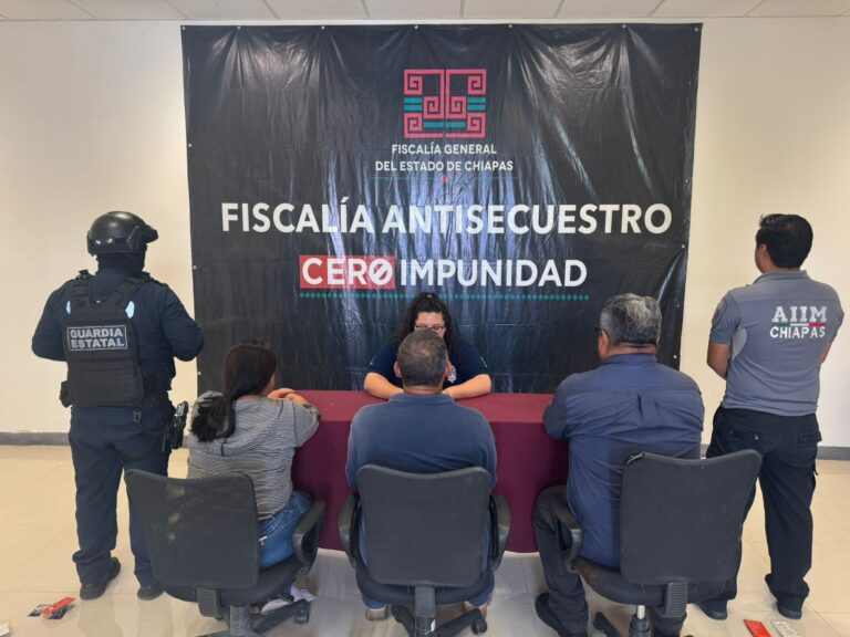 FGE y SSP localizan a tres víctimas de secuestro virtual en Tuxtla