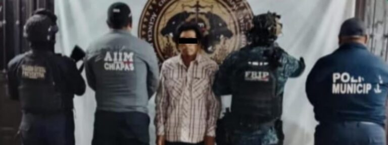 FGE, SSP y PM aprehenden al presunto responsable de violencia familiar equiparada