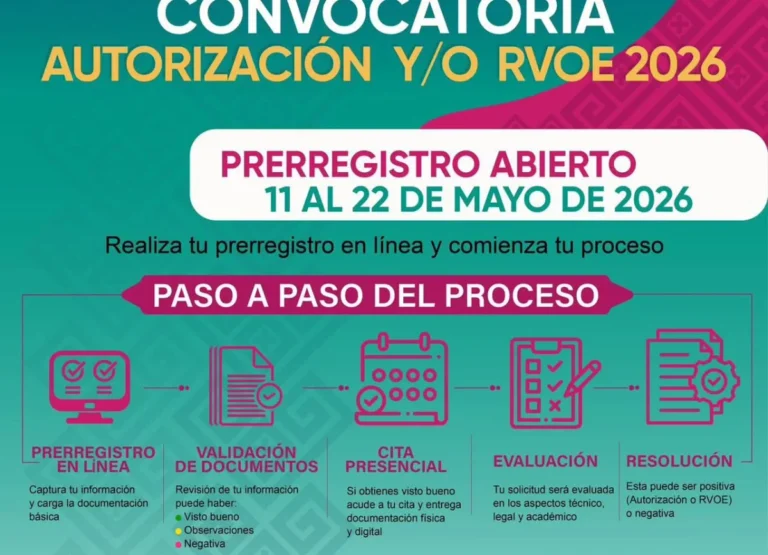 Fortalecen certeza académica con proceso digital de RVOE 2026