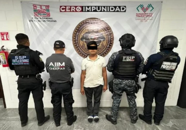 En Tuxtla, FGE y SSP aprehenden a presunto responsable de robo con violencia agravado