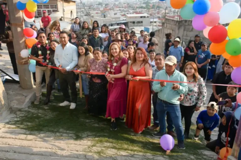 Inaugura Fabiola Ricci obra vial en Segunda Jerusalén