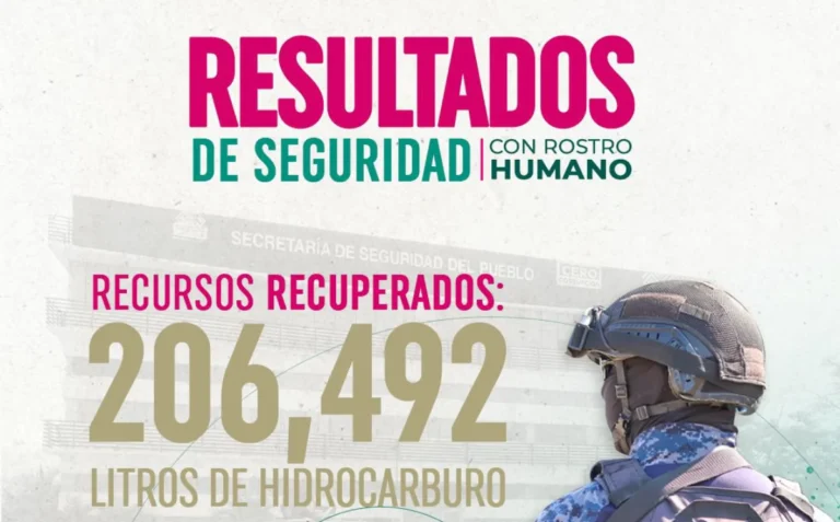 Más de 200 mil litros de hidrocarburos recuperados por la SSP en Chiapas