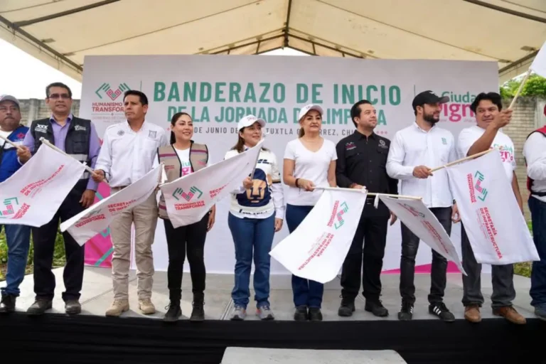 Anakaren Gómez Zuart encabeza Jornadas de Limpieza “Ciudad Digna” en Tapachula y Tuxtla Gutiérrez