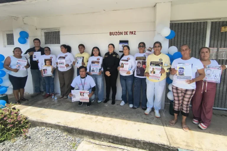 SSP acompaña a Madres Buscadoras en instalación de Buzones de Paz en centro penitenciario de Tapachula