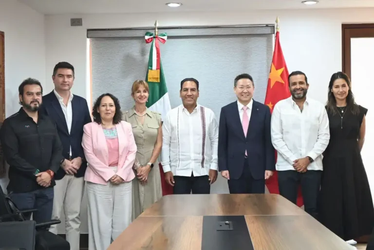 Eduardo Ramírez se reúne con el embajador Extraordinario y Plenipotenciario de China en México, Chen Daojiang
