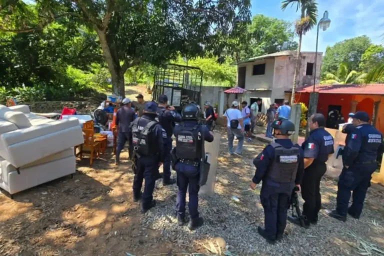 Participa Guardia Estatal Preventiva y Fronteriza en mesa de diálogo para restitución de predio en Tapachula