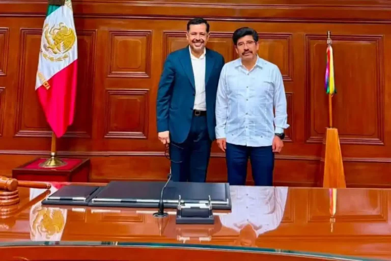 Diputado Mario Guillén se reúne con Ministro Presidente de la SCJN