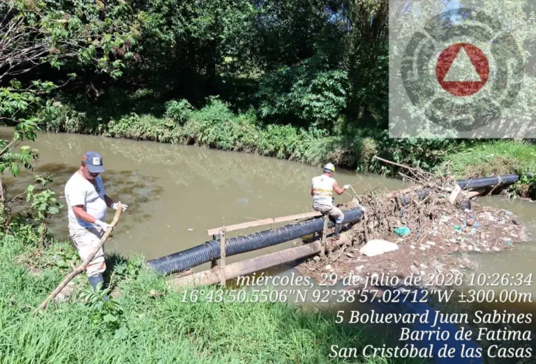 Refuerza PC acciones preventivas con limpieza del Río Amarillo