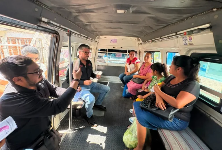 Refuerzan en Chiapas prevención del acoso sexual en el transporte público