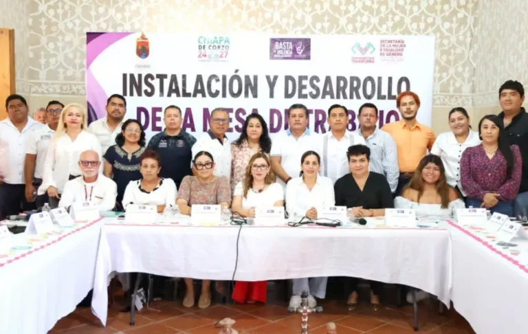 En Chiapa de Corzo, FGE participa en la instalación de la Mesa de Trabajo de la Declaratoria de la AVGM
