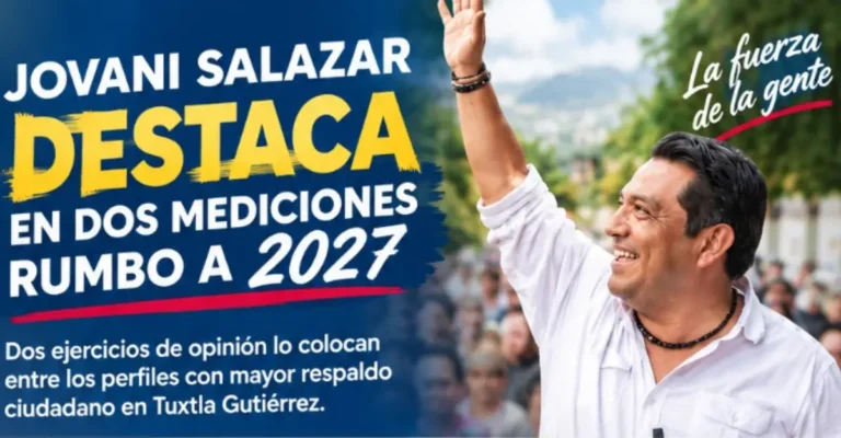 Jovani Salazar destaca en dos mediciones recientes rumbo a 2027